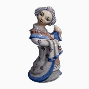 Mid-Century Danish Stoneware Geisha Figurine from L. Hjorth-BXB-717251