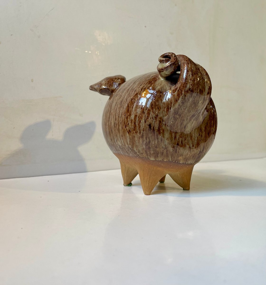 Mid-Century Danish Stoneware Money Piggy Bank by Per Steffen Petersen, 1970s