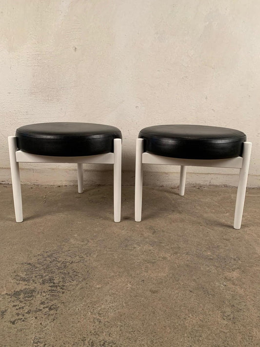 Mid-Century Danish Stools by Hugo Frandsen for Spøttrup, Set of 2