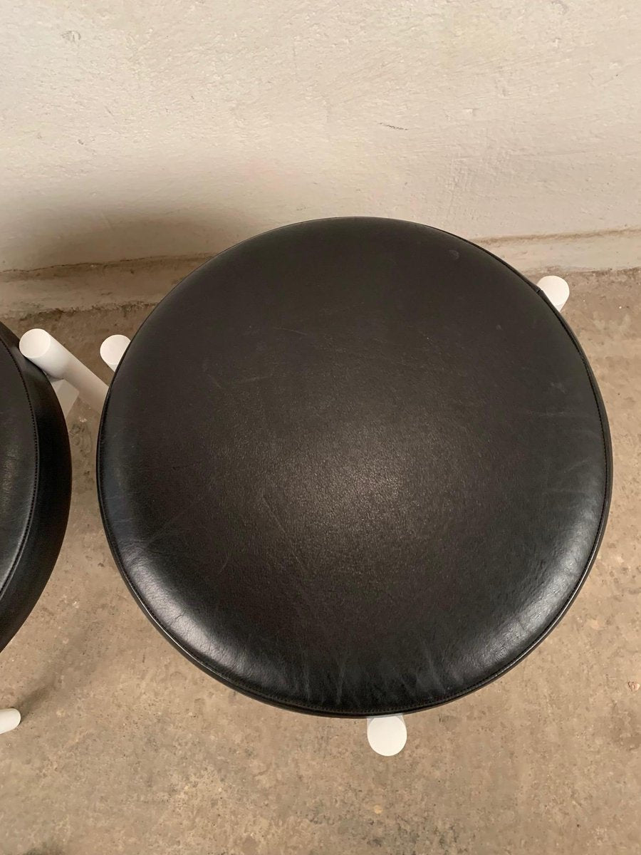 Mid-Century Danish Stools by Hugo Frandsen for Spøttrup, Set of 2