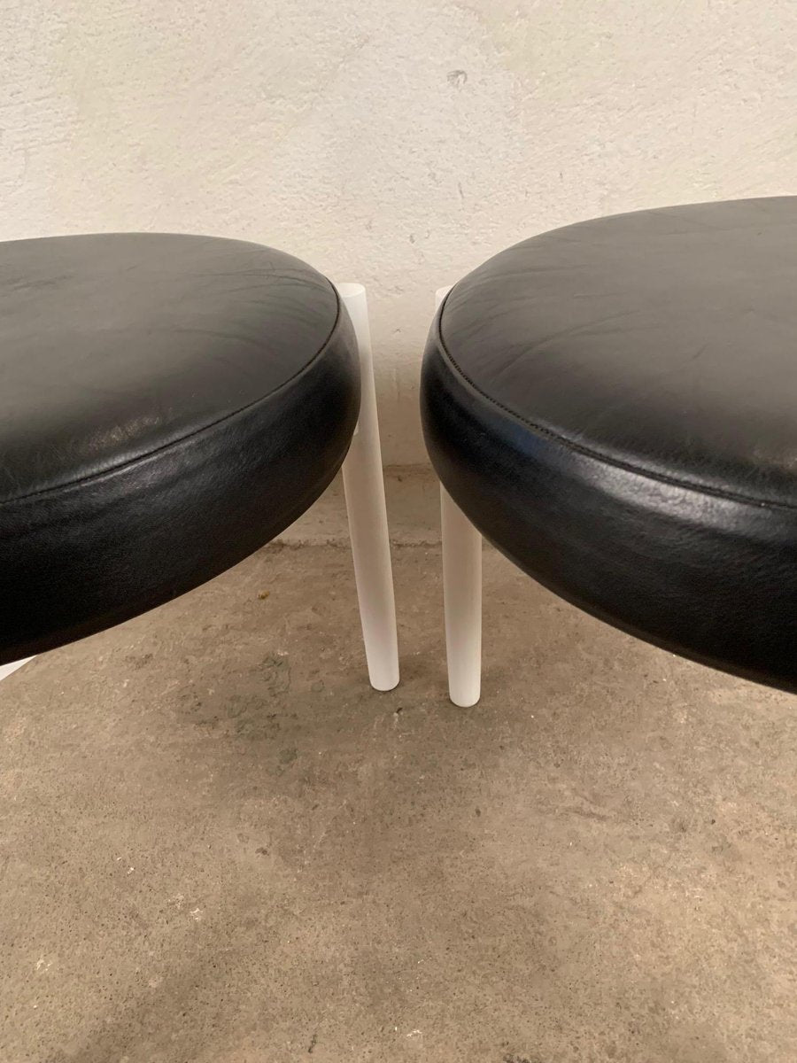 Mid-Century Danish Stools by Hugo Frandsen for Spøttrup, Set of 2