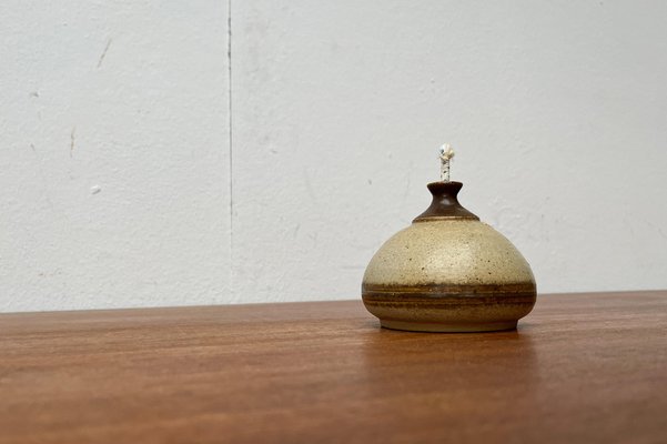 Mid-Century Danish Studio Pottery Oil Lamp from Bjergard, 1960s-UAH-1703925