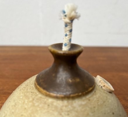 Mid-Century Danish Studio Pottery Oil Lamp from Bjergard, 1960s-UAH-1703925