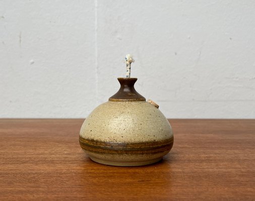 Mid-Century Danish Studio Pottery Oil Lamp from Bjergard, 1960s-UAH-1703925