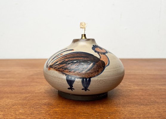 Mid-Century Danish Studio Pottery Oil Lamp from Willer Keramik, 1960s-UAH-1796958