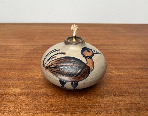 Mid-Century Danish Studio Pottery Oil Lamp from Willer Keramik, 1960s-UAH-1796958