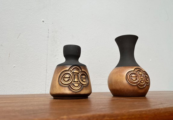 Mid-Century Danish Studio Pottery Vases from Frank Keramik, 1960s, Set of 2-UAH-1703935