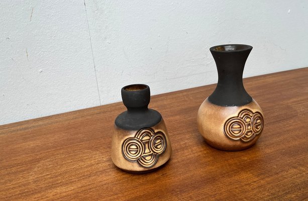 Mid-Century Danish Studio Pottery Vases from Frank Keramik, 1960s, Set of 2-UAH-1703935