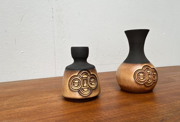 Mid-Century Danish Studio Pottery Vases from Frank Keramik, 1960s, Set of 2-UAH-1703935