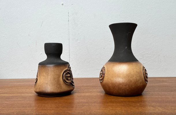 Mid-Century Danish Studio Pottery Vases from Frank Keramik, 1960s, Set of 2-UAH-1703935