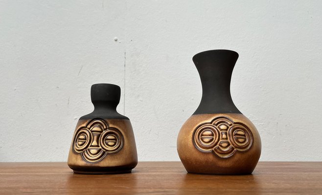 Mid-Century Danish Studio Pottery Vases from Frank Keramik, 1960s, Set of 2-UAH-1703935