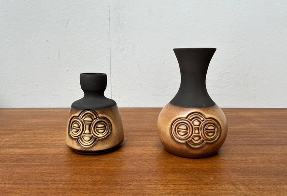 Mid-Century Danish Studio Pottery Vases from Frank Keramik, 1960s, Set of 2-UAH-1703935