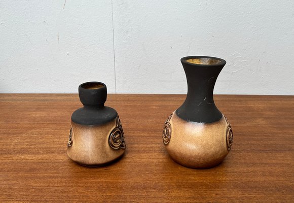 Mid-Century Danish Studio Pottery Vases from Frank Keramik, 1960s, Set of 2-UAH-1703935