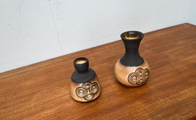 Mid-Century Danish Studio Pottery Vases from Frank Keramik, 1960s, Set of 2-UAH-1703935