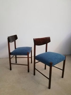 Mid-Century Danish Style Dining Chairs in Mahogany & Rosewood,1960, Set of 4-UIW-1295050