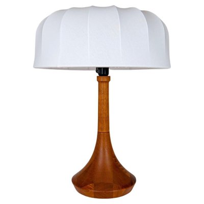 Mid-Century Danish Table Lamp in Solid Teak by Lisbeth Brams, 1960s-UYK-1175785