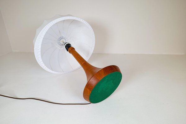 Mid-Century Danish Table Lamp in Solid Teak by Lisbeth Brams, 1960s-UYK-1175785