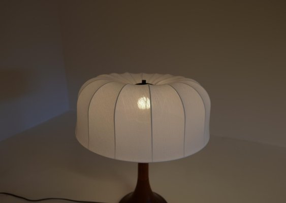 Mid-Century Danish Table Lamp in Solid Teak by Lisbeth Brams, 1960s-UYK-1175785