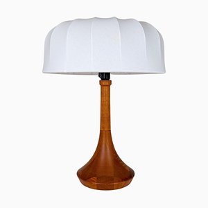 Mid-Century Danish Table Lamp in Solid Teak by Lisbeth Brams, 1960s-UYK-1175785