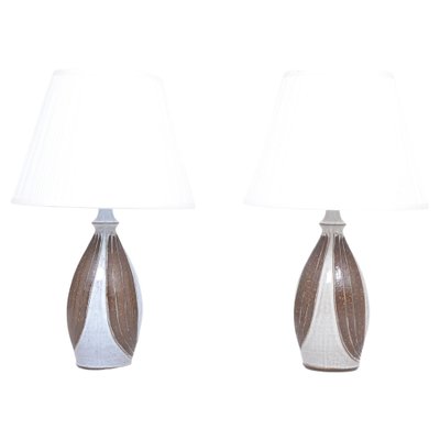 Mid-Century Danish Table Lamps in Ceramic by Michael Andersen, 1960s, Set of 2-FN-1398817