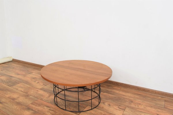 Mid-Century Danish Teak and Metal Coffee Table, 1970s-LOT-1291686