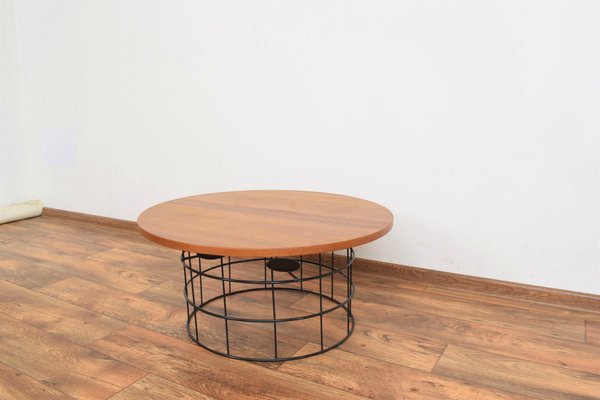 Mid-Century Danish Teak and Metal Coffee Table, 1970s-LOT-1291686