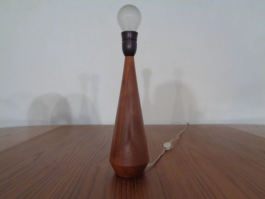 Mid-Century Danish Teak and Sisal Table Lamp, 1950s-RDW-712085