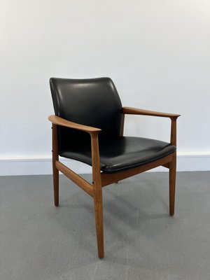 Mid-Century Danish Teak Armchair by Grete Jalk for Glostrup, 1960s-JWH-1732137