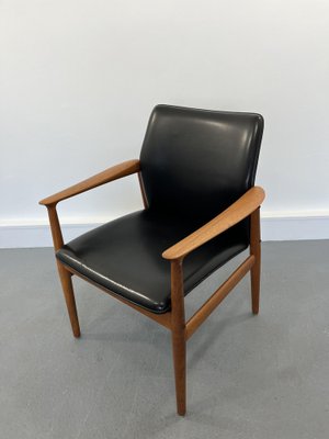 Mid-Century Danish Teak Armchair by Grete Jalk for Glostrup, 1960s-JWH-1732137