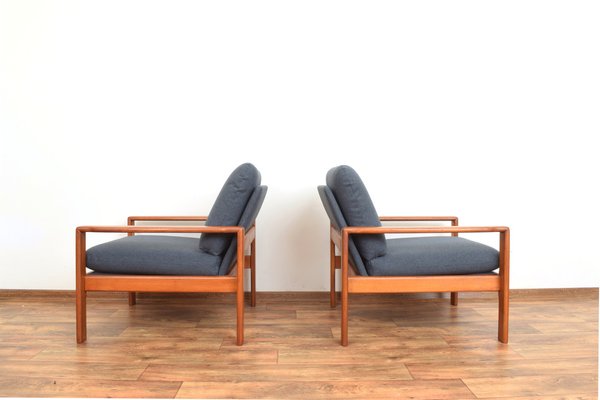 Mid-Century Danish Teak Armchairs, 1970s, Set of 2-LOT-1706344