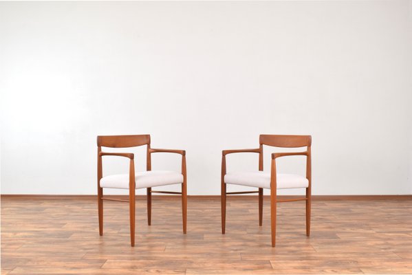 Mid-Century Danish Teak Armchairs by H. W. Klein for Bramin, 1960s, Set of 2-LOT-2032114