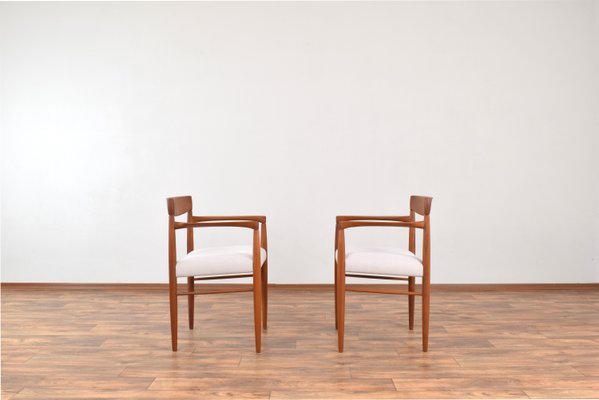 Mid-Century Danish Teak Armchairs by H. W. Klein for Bramin, 1960s, Set of 2-LOT-2032114