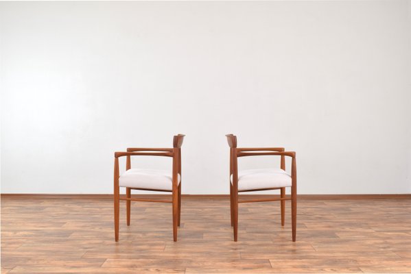 Mid-Century Danish Teak Armchairs by H. W. Klein for Bramin, 1960s, Set of 2-LOT-2032114