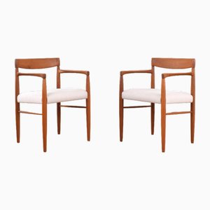 Mid-Century Danish Teak Armchairs by H. W. Klein for Bramin, 1960s, Set of 2-LOT-2032114