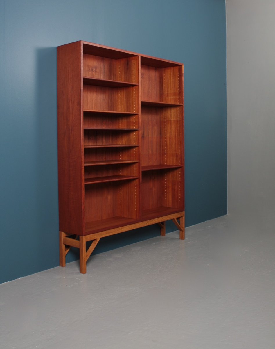 Mid-Century Danish Teak Bookcase by Børge Mogensen for FDB