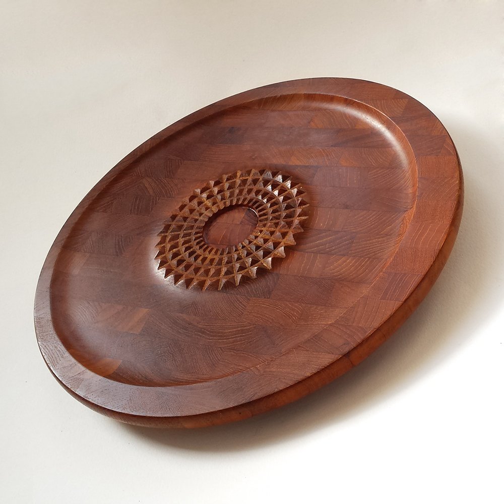 Mid-Century Danish Teak Carving Board from Digsmed