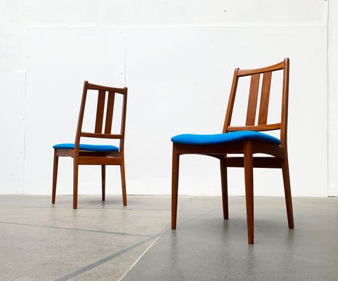 Mid-Century Danish Teak Chairs with New Kvadrat Hallingdal Cushions, 1960s, Set of 2-UAH-1330927