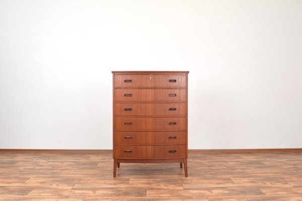 Mid-Century Danish Teak Chest of Drawers, 1960s-LOT-2023780