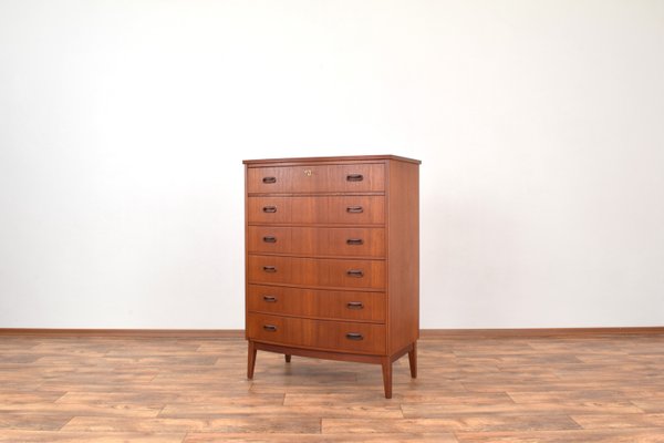 Mid-Century Danish Teak Chest of Drawers, 1960s-LOT-2023780