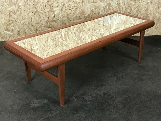 Mid-Century Danish Teak Coffee Table with Mirror, 1960s-EJL-1140782