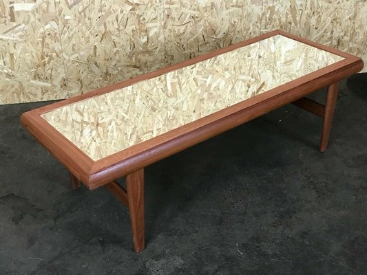 Mid-Century Danish Teak Coffee Table with Mirror, 1960s-EJL-1140782