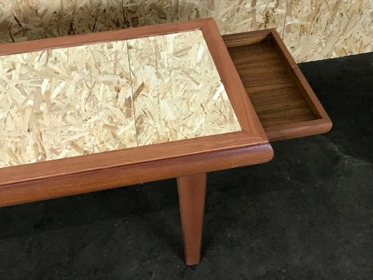 Mid-Century Danish Teak Coffee Table with Mirror, 1960s-EJL-1140782