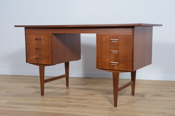 Mid-Century Danish Teak Desk, 1960s-NIT-1448791