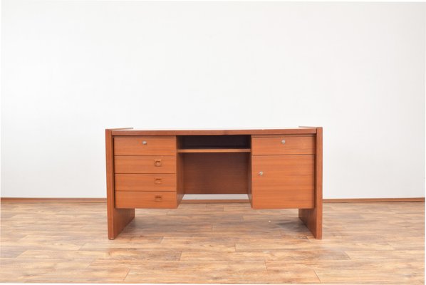 Mid-Century Danish Teak Desk, 1980s-LOT-1822554