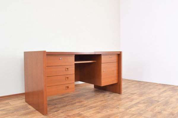 Mid-Century Danish Teak Desk, 1980s-LOT-1822554