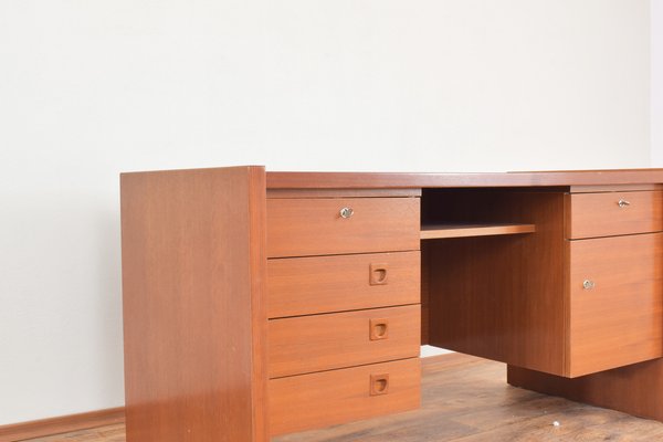 Mid-Century Danish Teak Desk, 1980s-LOT-1822554