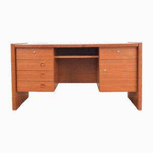 Mid-Century Danish Teak Desk, 1980s-LOT-1822554