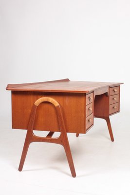 Mid-Century Danish Teak Desk by Svend Åge Madsen for Sigurd Hansen, 1950s-FK-565779