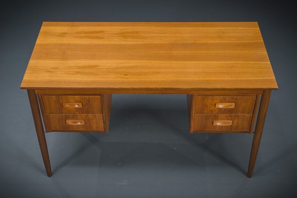 Mid-Century Danish Teak Desk from Hanbjerg Furniture Factory, 1960s-ZZH-1725429