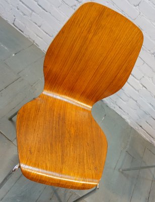 Mid-Century Danish Teak Dining Chairs, 1950s, Set of 4-QFD-883019